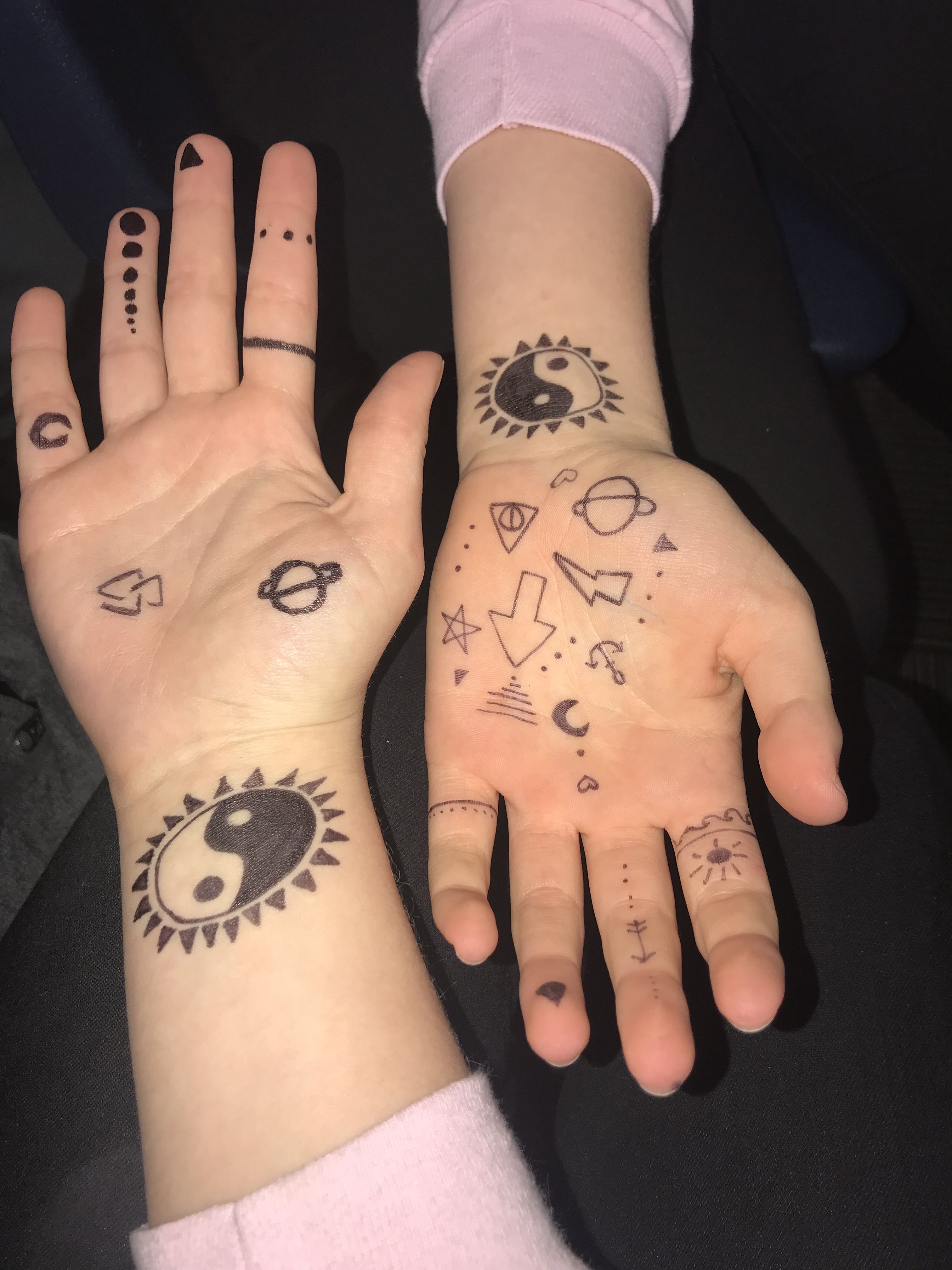 Simple Sharpie Doodles On Hand/Arm: Quick Diy Ink Art Ideas