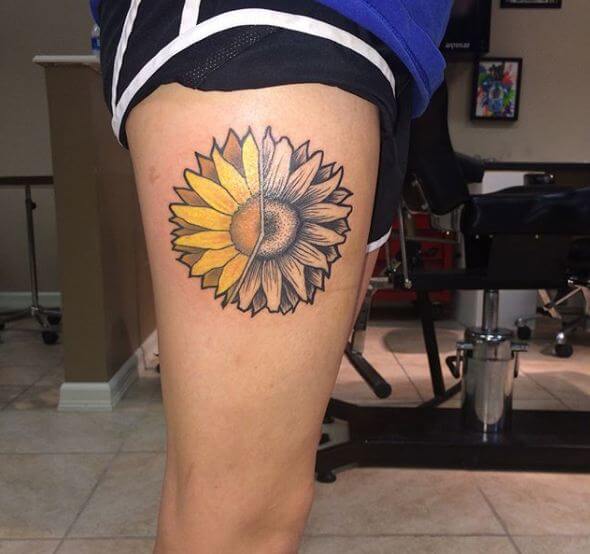 Simple Thigh Tattoos