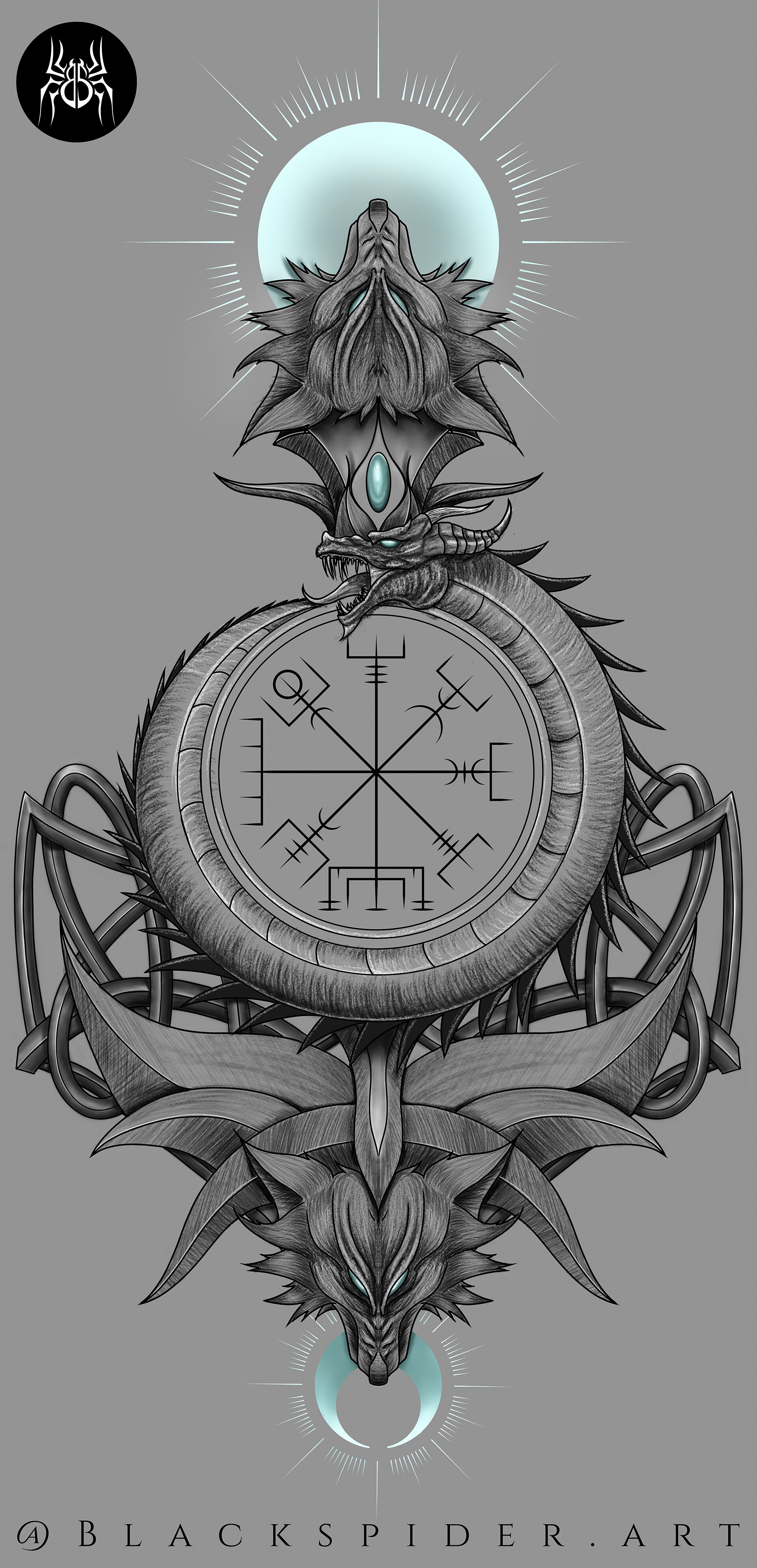 Skoll And Hati Tattoo