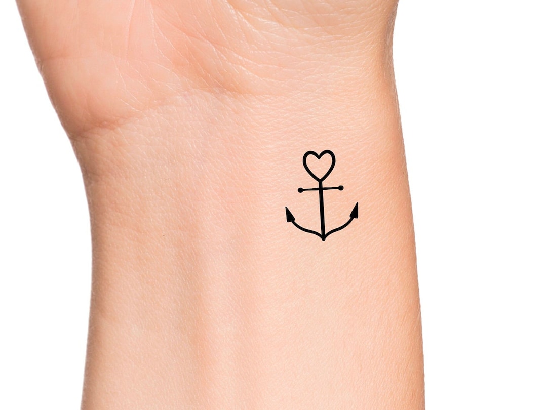 Small Anchor Temporary Tattoo Anchor Tattoo Tiny Anchor Tattoo Wrist Tattoo Ocean Tattoo Beach Tattoo Minimalist Tattoo Tattoo Etsy