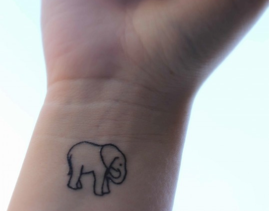Small Elephant Tattoo
