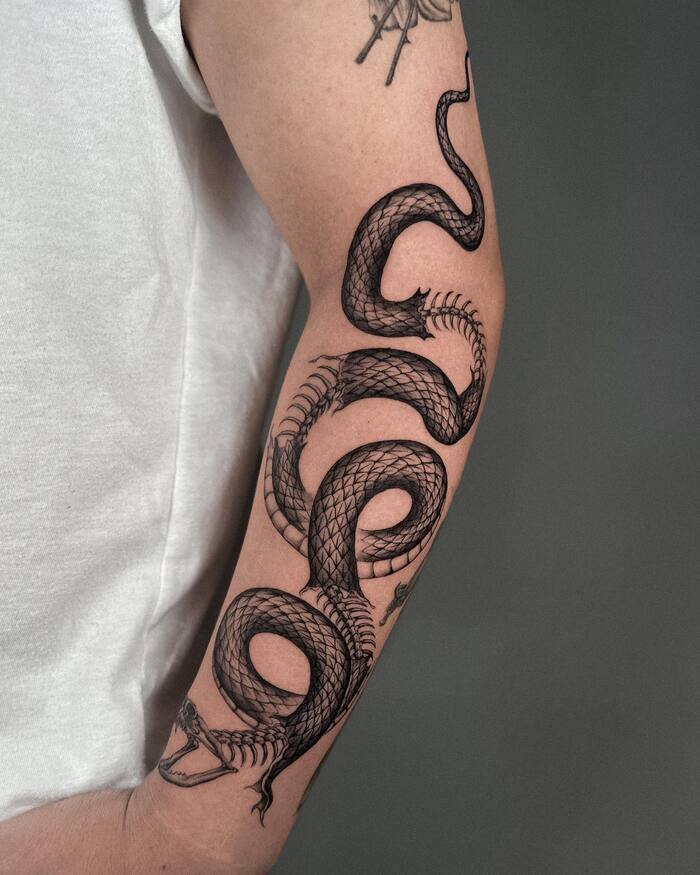 Snake Tattoo Meanings 52 Designs That Take Your Breath Aw