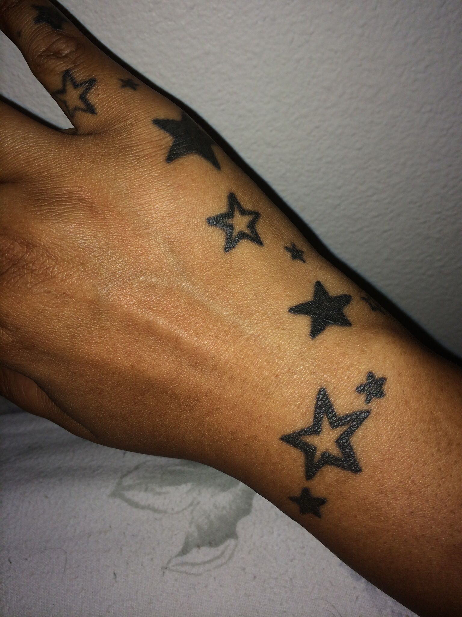 Star Tattoo For Hand