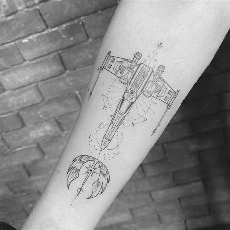 Star Wars Tattoo Forearm Xwing