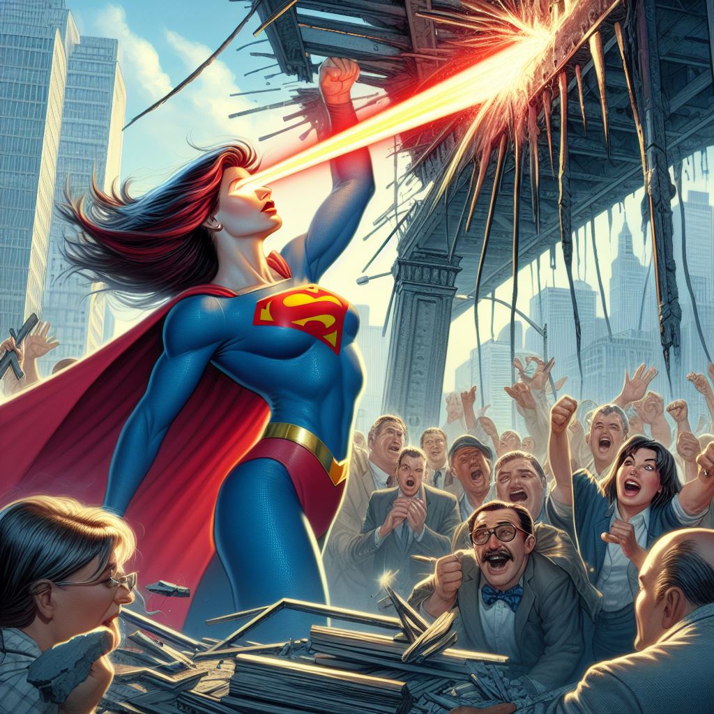 Supergirl Unleashing Her Heat Vision By Wbatson99 On Deviantart