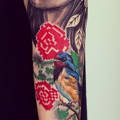 Tattoo Sleeve Of Roses