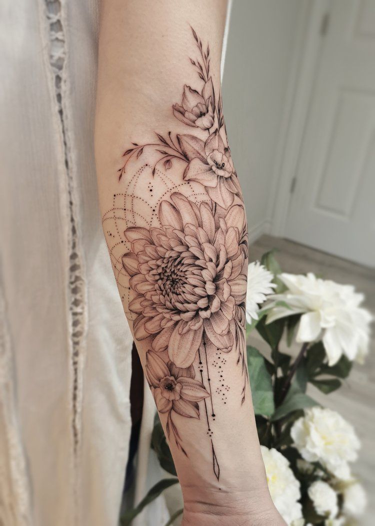Tattoos Of Chrysanthemums