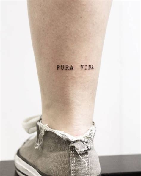 Tatuaje Frase Pura Vida Tatuajes Para Mujeres Tatuajes