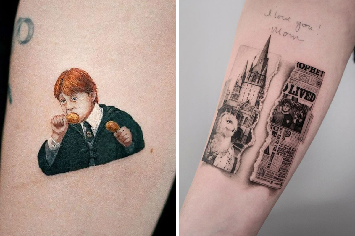 Tatuajes De Harry Potter Logia Tattoo Barcelona Harry Potter