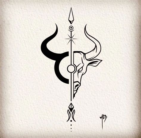 Taurus Zodiac Tattoo Designs