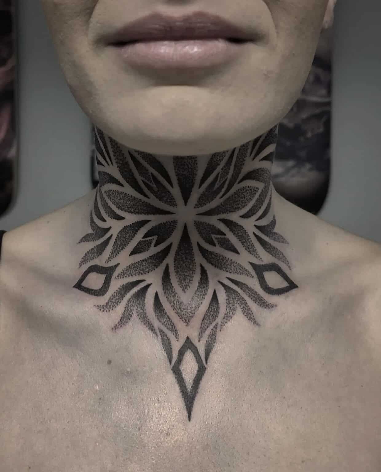 The 32 Most Beautiful Neck Amp Throat Tattoos For Women In 2023
