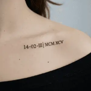 Top Roman Numeral Tattoos To Mark Your Special Dates