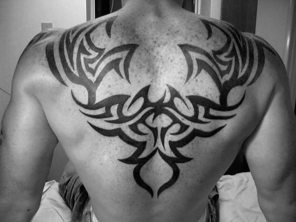 Upper Back Tattoos For Men Tribal