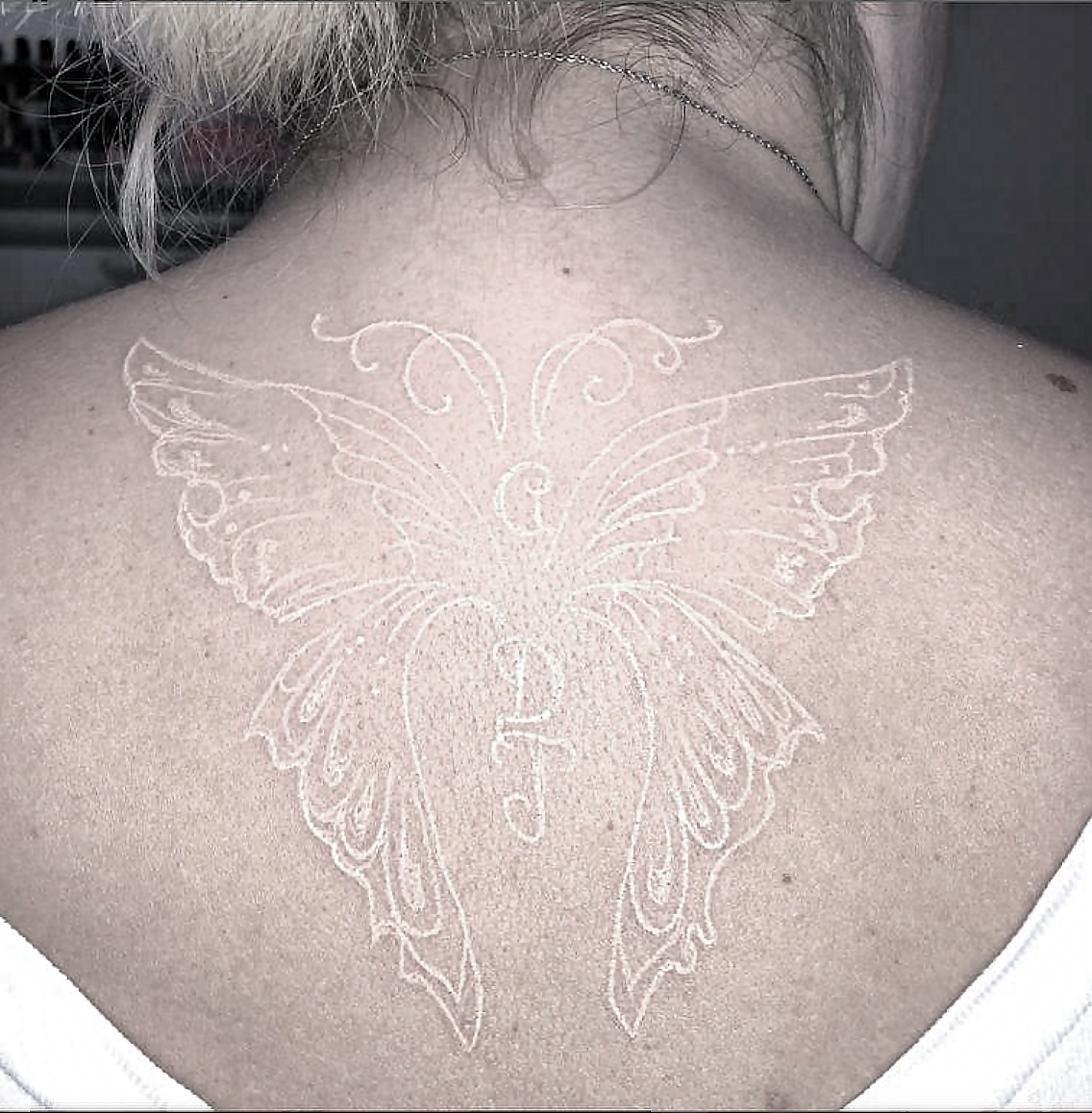 White Ink Tattoos Wings