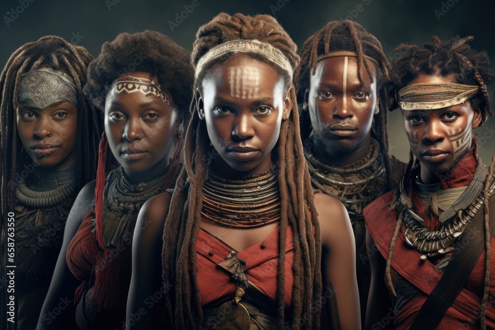 Wild African Tribes 3 African American Young Native Women From Wild