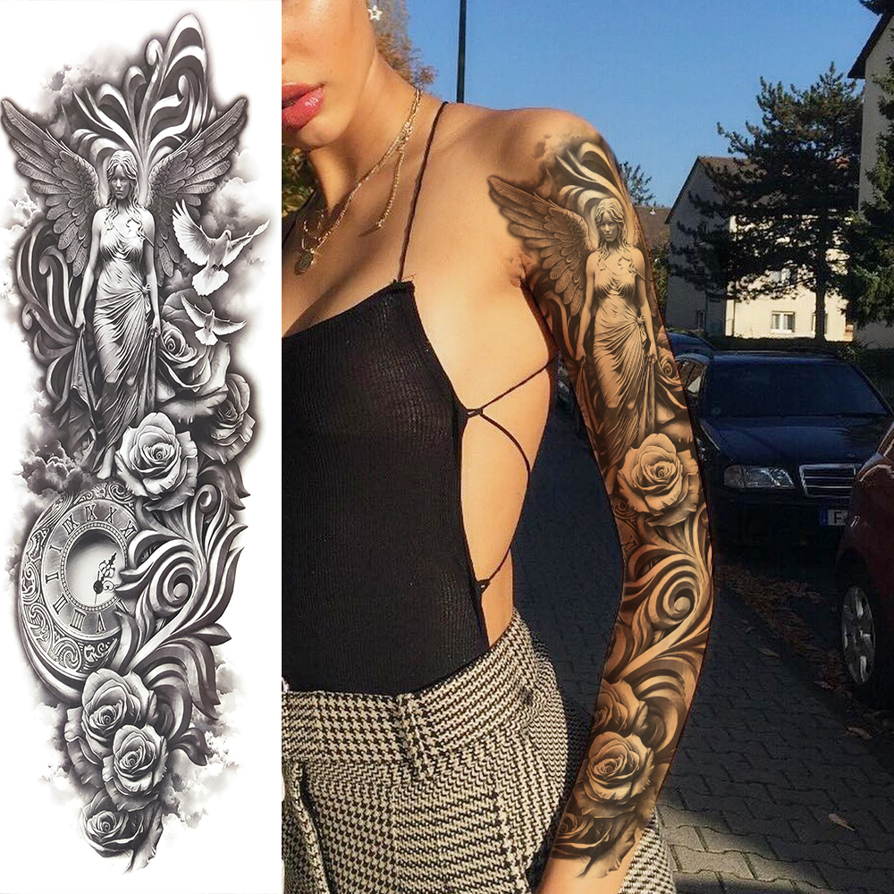 Wing Arm Sleeve Tattoo At Adriana Fishburn Blog