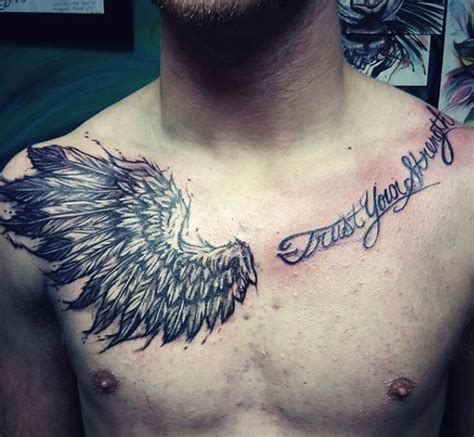 Wing Tattoos On Chest Designs Ideas And Meaning Tattoos For You