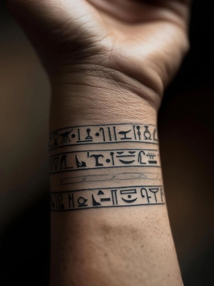 Wrist Art With Hieroglyphic Tattoos In 2025 Egyptian Tattoo Wrist Art With Hieroglyphic Tattoos In 2025 Egyptian Tattoo