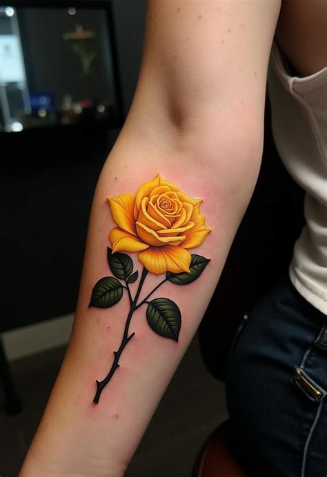 Yellow Rose Tattoo By Seanwrighttattoos At Sigiltattoobend In Bend Oregon
